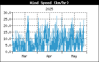 Last 3 months Wind speed